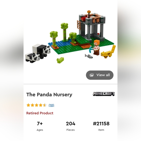 LEGO Minecraft Panda nursery  21158  Bee farm 21165 Retired figures toys movie - Picture 7 of 8